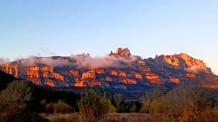 Montserrat vista desde Vacarisses.