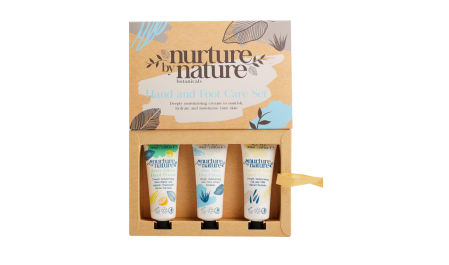 Nurture by Nature Set de regalo para el cuidado de manos y pies, 3 x 30ml