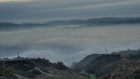 La niebla es típica de Osona.