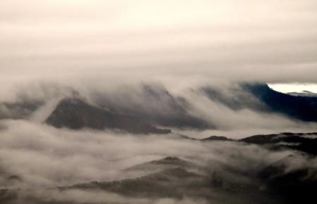 La niebla vista desde Els Munts.