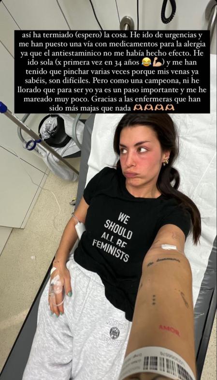 Dulceida acude a urgencias