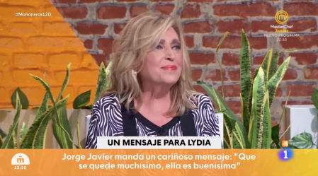 Lydia Lozano emocionada en Mañaneros
