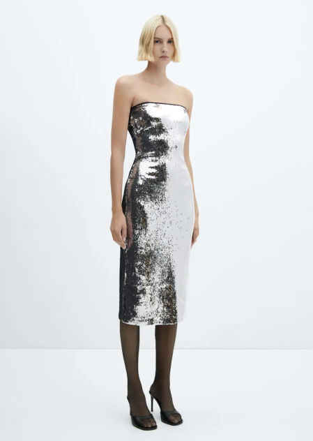 Vestido de lentejuelas de Mango