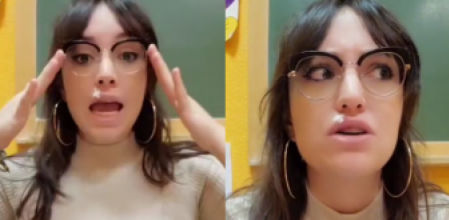 La forma de explicar de la profesora ha enganchado a miles de usuarios (@awwitsmery/TikTok)