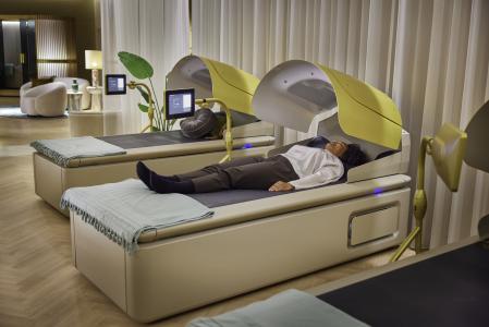 Cama de hidromasaje con ondas circulares