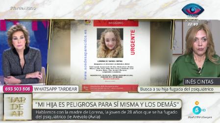 La madre de Lorena de Rafael, la joven huida de un psiquiátrico, denuncia que sigue desaparecida: 