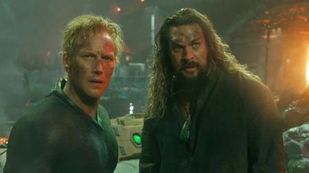 Patrick Wilson y Jason Momoa en el filme