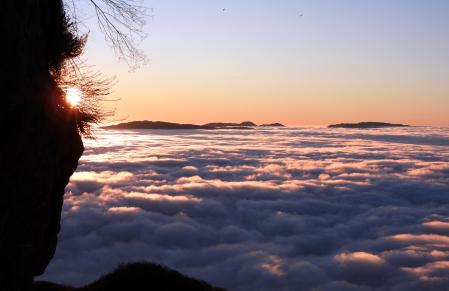 Océano de niebla desde Bellmunt.