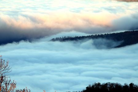Océano de niebla desde Bellmunt.