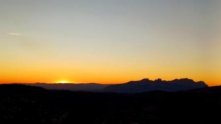 Puesta de sol desde Sant Llorenç del Munt.