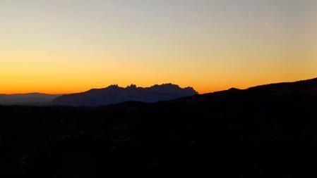 Puesta de sol desde Sant Llorenç del Munt.