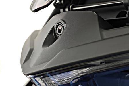 Cámara integrada en una moto