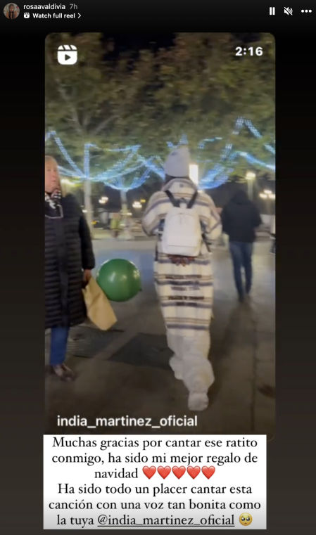 Rosa Valdivia ha respondido emocionada en Instagram