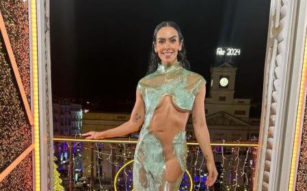 Cristina Pedroche, en las Campanadas para recibir el 2024 en la Puerta del Sol de Madrid.