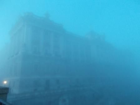 Niebla en Madrid.