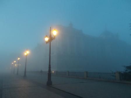 Niebla en Madrid.