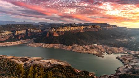 Paisaje de Sequía en Sau.