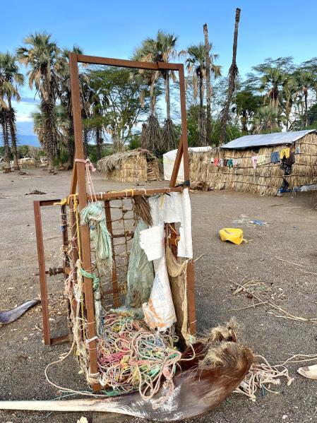 Poblado de pescadores en el Lago Eyasi.