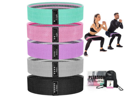 Banas elásticas fitness de Pleasion.