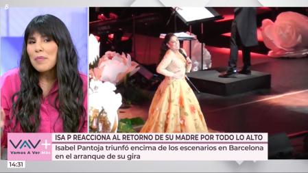 Isa Pantoja admite haber echado de menos a su ladre en Navidad