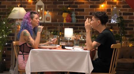 Nazaret y Juanfran en 'First Dates'