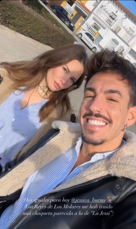 Jessica Bueno y Luitingo en el Día de Reyes