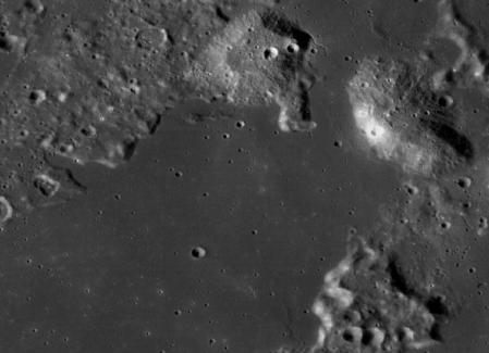 La región lunar de Sinus Viscositatis, el lugar en dónde debía alunizar Peregrine