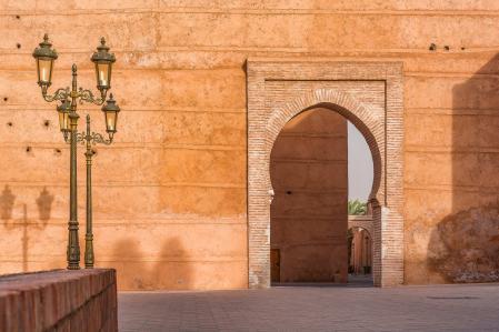 Una de las puertas de la medina de Marrakech