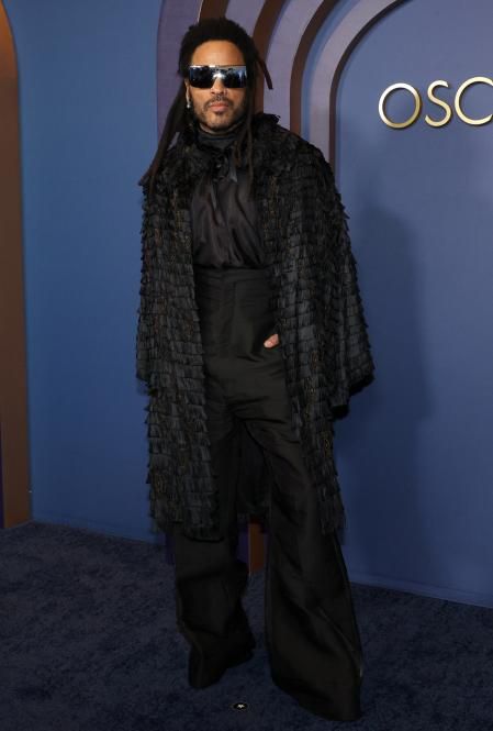 Lenny Kravitz en la alfombra roja de los Governors Awards