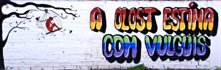 Grafiti que invita a 