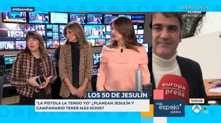 Jesulín la lía 'con su pistola' en 'Espejo Público' y hace estallar al plató: 