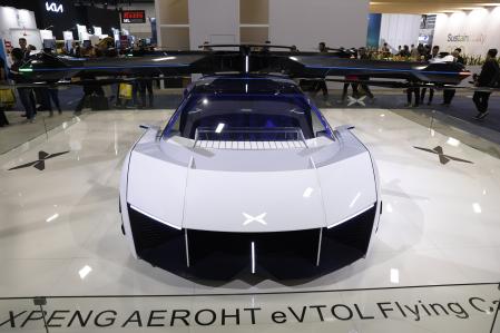 El coche volador Xpeng Aeroht causó sensación en el CES 2024 de Las Vegas&nbsp;