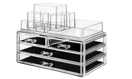 Organizador de maquillaje transparente de SONGMICS