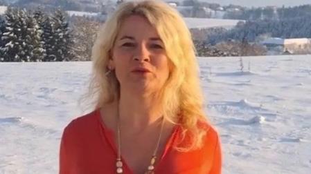 Una foto difundida en redes de la profesora