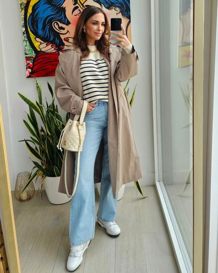 Paula Echevarría con el 'total look' de su colección para Primark