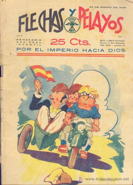 Un ejemplar de 'Flechas y Pelayos'