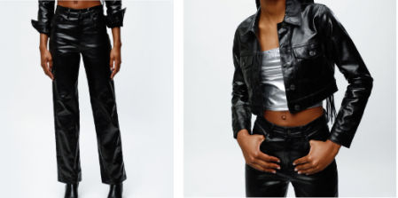 Jeans metalizados de Lefties