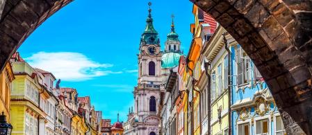 Vista desde el Punte de Carlos en Praga.