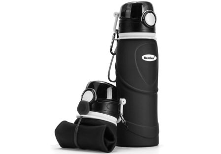 Kemier, botellas de agua de silicona plegable
