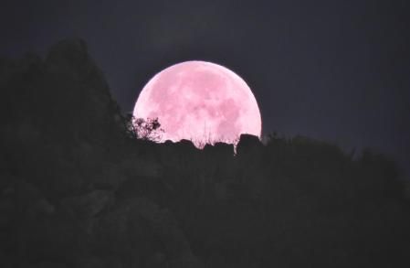 Luna llena del lobo en Mijas.