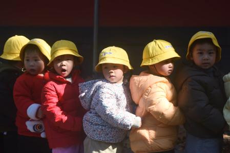 Nilos en una guardería de Hangzhou