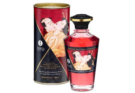 Aceite de masaje afrodisíaco efecto calor