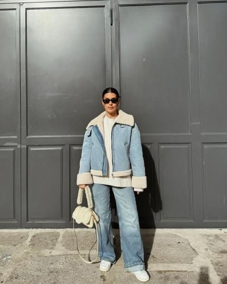 Aida Doménech, Dulceida, con un conjunto con el que sigue la moda del denim sobre denim