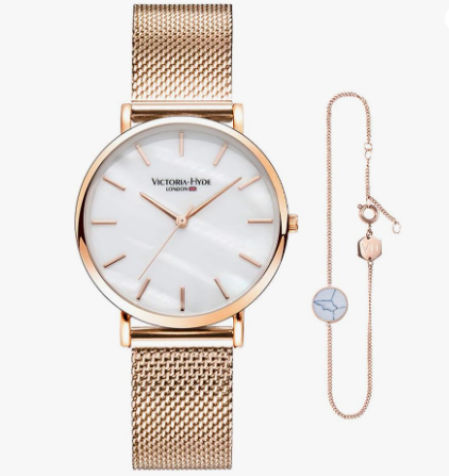 Set de pulsera y reloj de cuarzo de VICTORIA HYDE