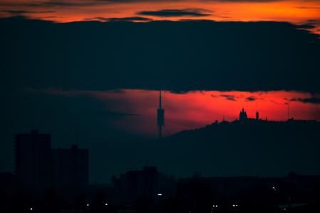 Puesta de sol en Collserola.