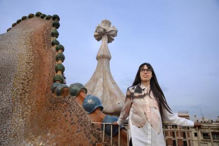 Sofia Crespo en la azotea de la Casa Batlló
