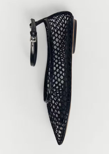 Bailarinas de rejilla de Mango