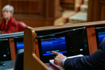 Pleno en el Congreso de los Diputados por la ley de Amnistía Alberto Nuñez Feijoo Miriam Nogueras