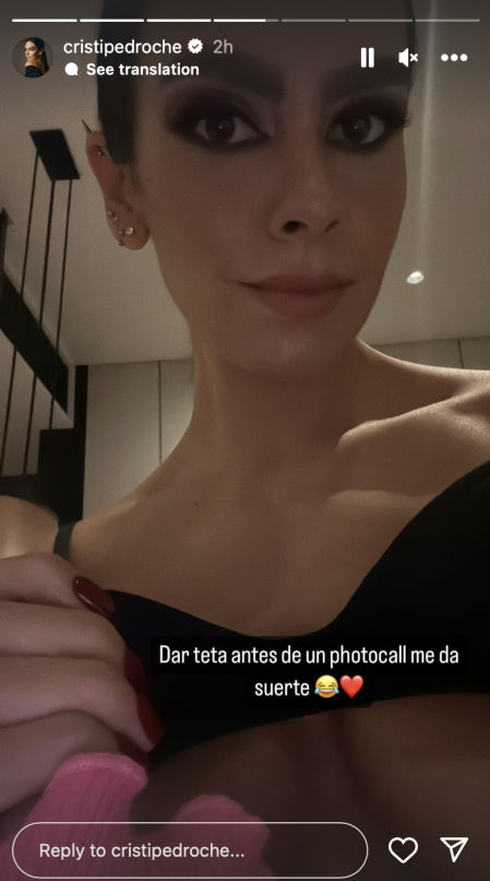 El secreto de Cristina Pedroche es dar el pecho.