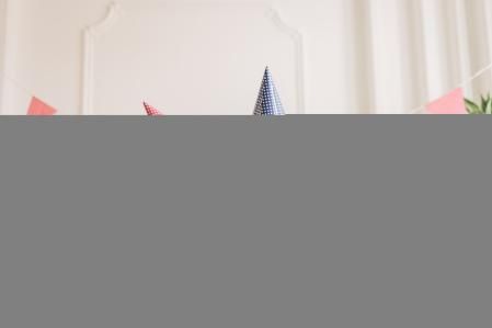 Un perro celebrando su cumpleaños con su dueña.